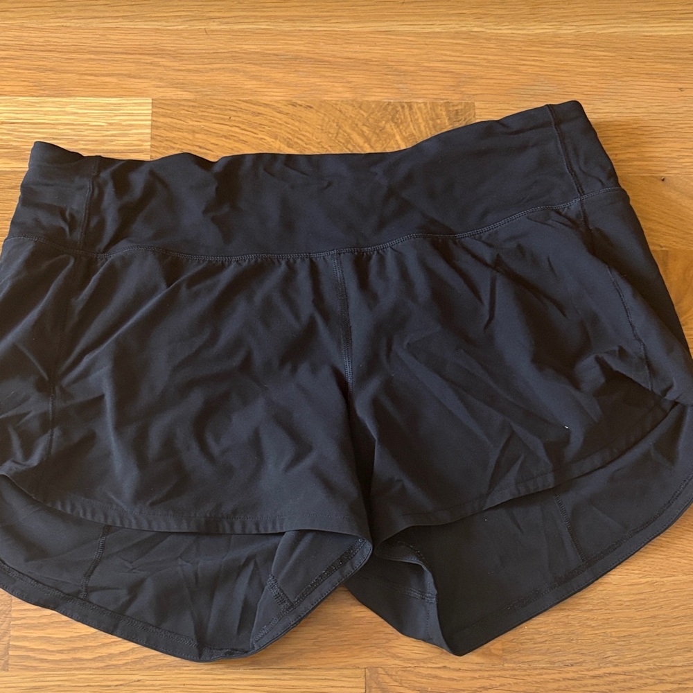 Black Lululemon shorts size 8